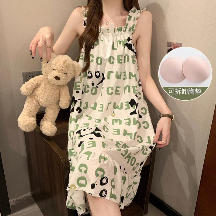 「琳琳屋」浪漫性感蕾丝轻奢修身套装甜美吊带睡衣睡裙a52