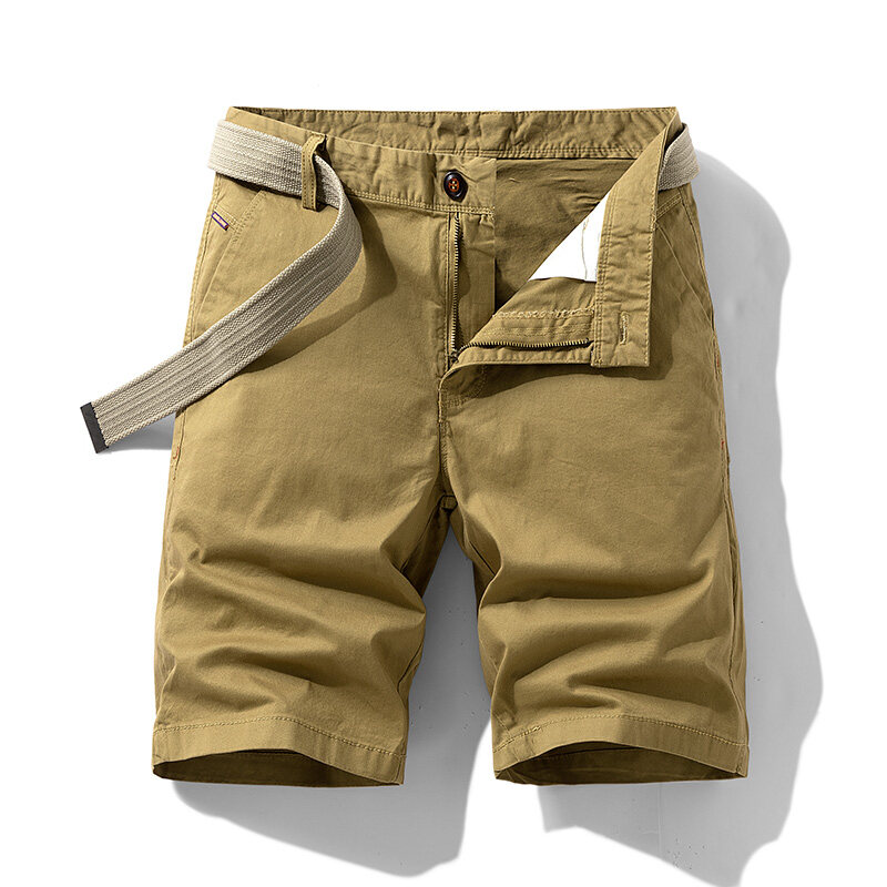 男士百搭外穿中腰夏季五分裤中裤短裤六分休闲裤裤子户外直筒