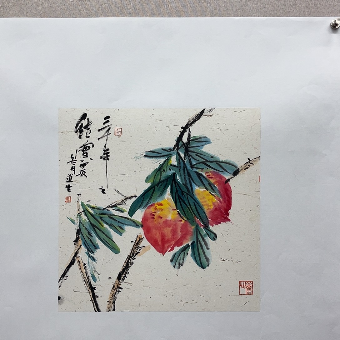 国画艺术家真人手绘