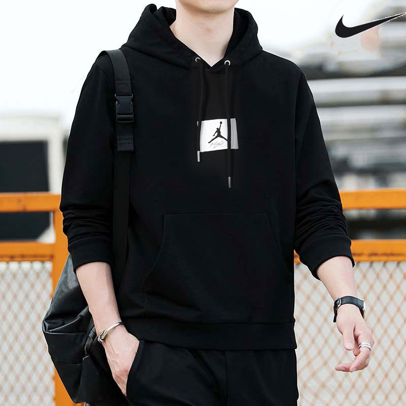 NIKE耐克JORDAN卫衣男上衣秋季新款运动连帽休闲套头衫