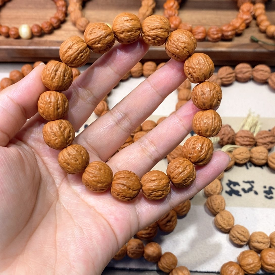 文玩核桃手串磨盘粗筋