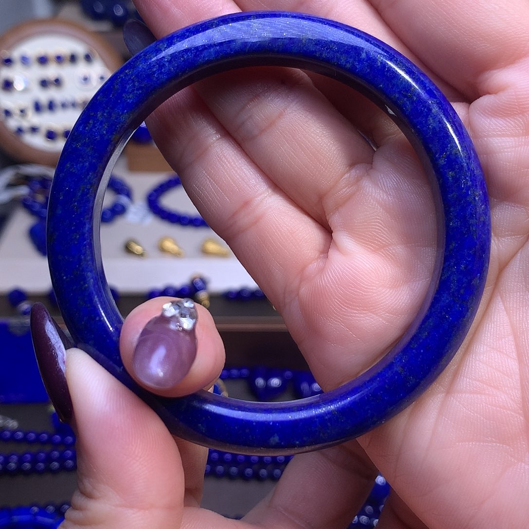 青金石未镶嵌58-59手镯捡漏