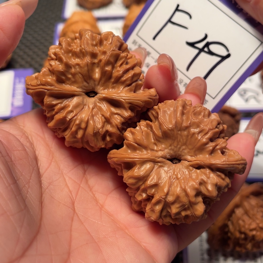 文玩核桃把件49号官帽47