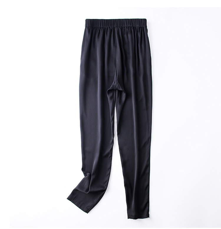 桑蚕丝长裤直筒裤九分裤阔腿裤时尚透气舒适春夏秋外穿