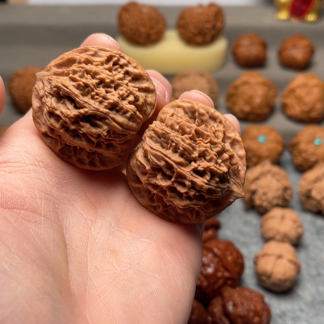 文玩核桃把件40➕盘龙纹