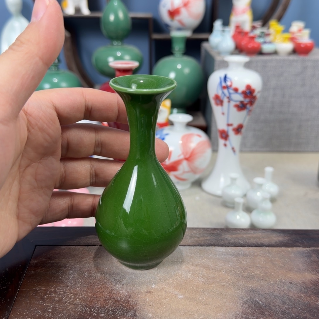 陶瓷手工小花器摆件