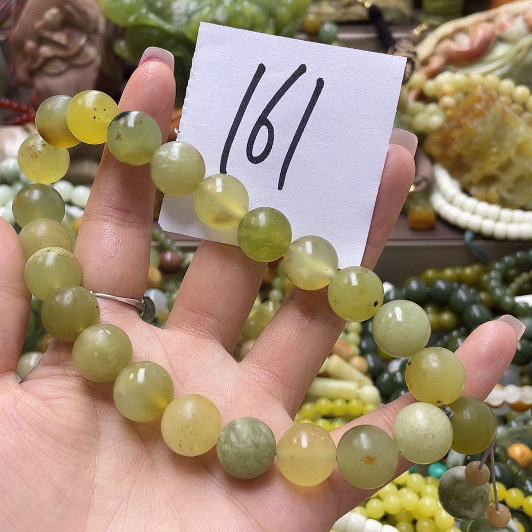 未镶嵌蛇纹石玉手链