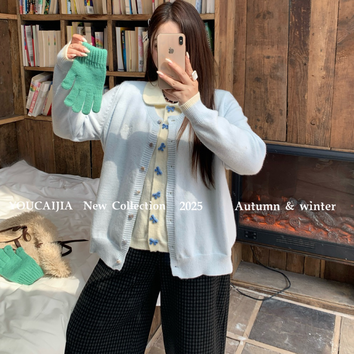 【直播间119～229拍单链接】法式秋冬ins长裙2025连衣裙套装