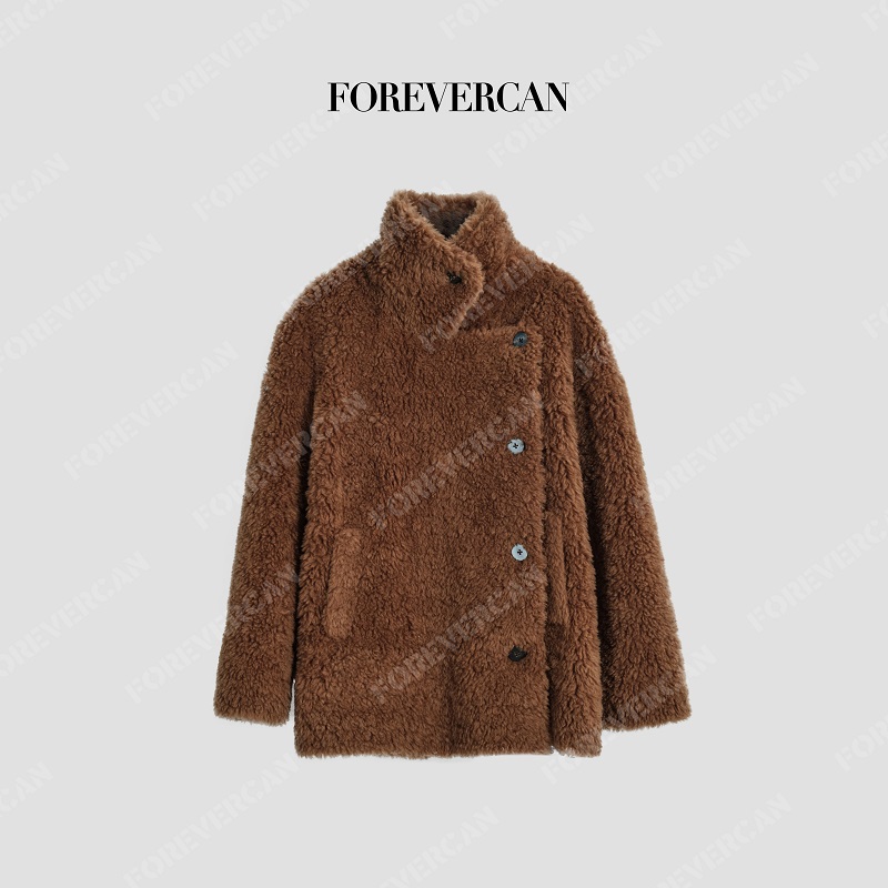 FOREVERCAN“第比利斯”100澳洲绵羊毛慵懒廓形外套WC55044