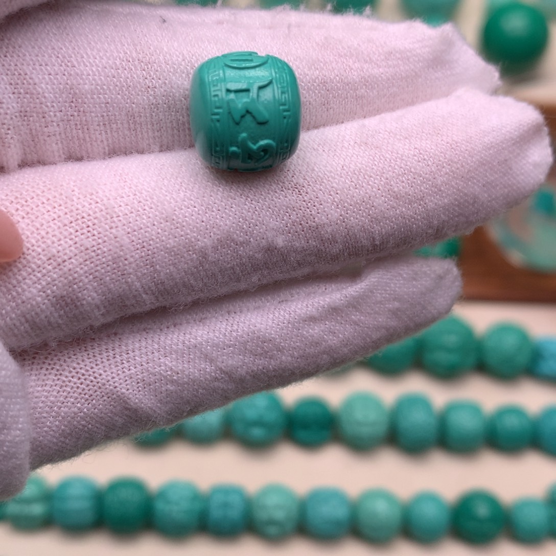 手工雕刻六字真言卡11.2*10