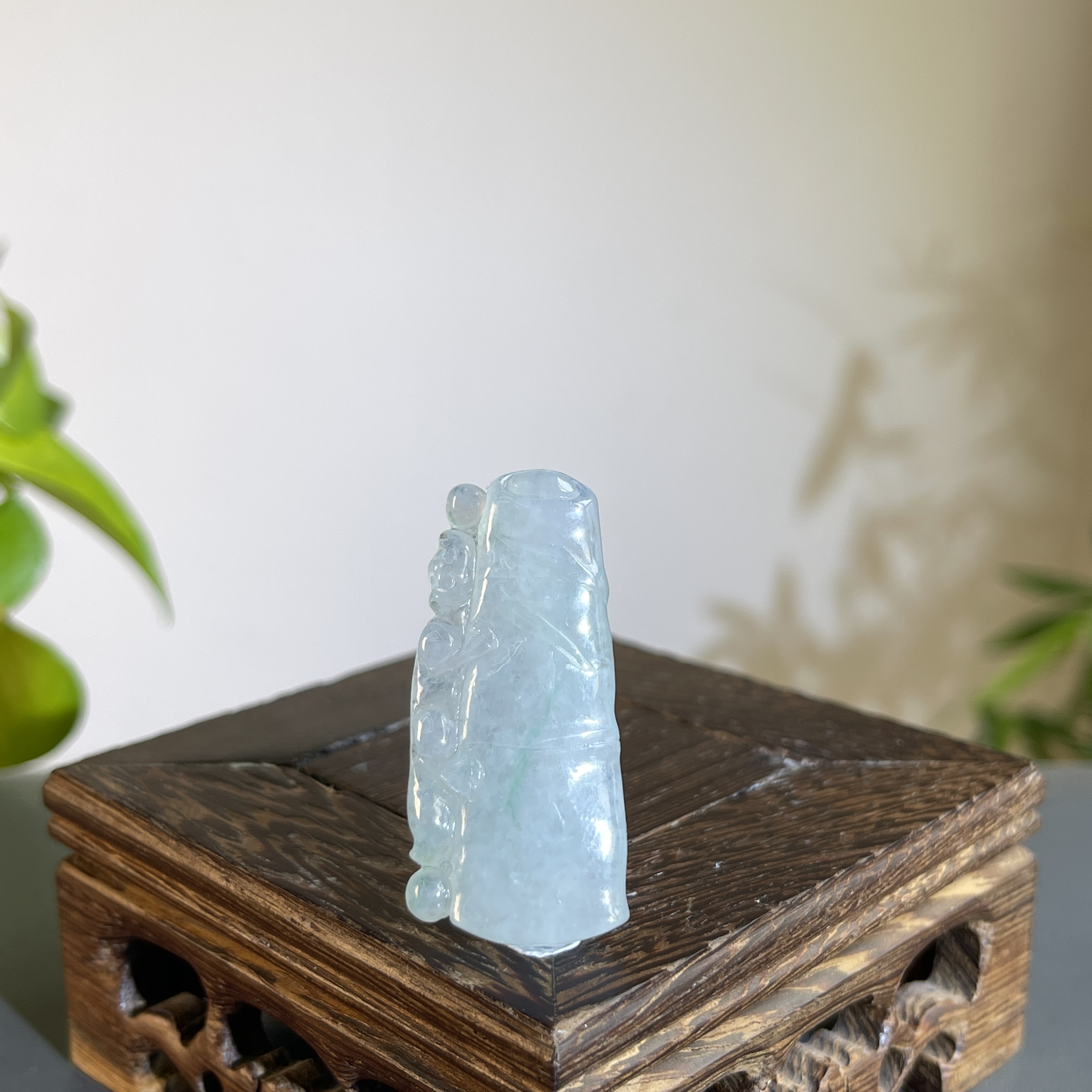 JXB21-61  天然缅甸A货翡翠 节节高升