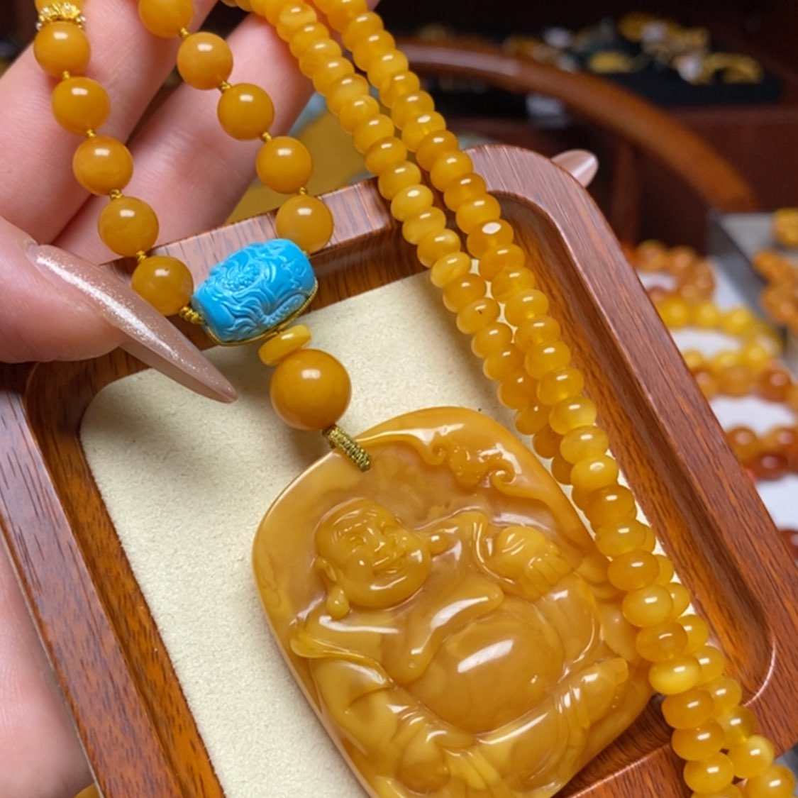 【闪购商品】蜜蜡颈饰未镶嵌项链