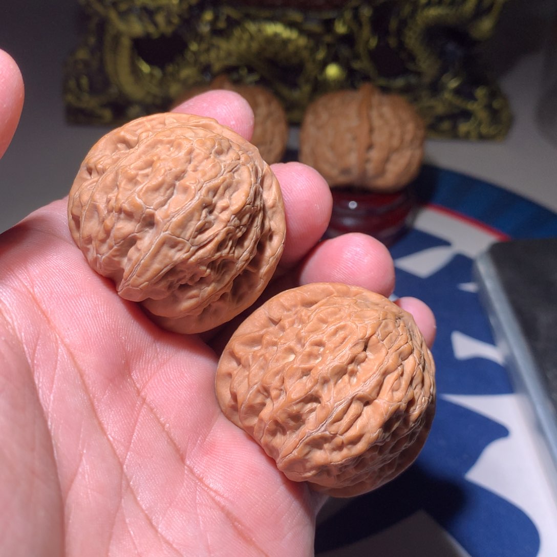 文玩核桃把件铁锤40中