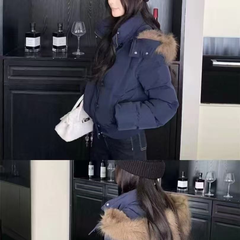 冬季新款毛领羽绒服