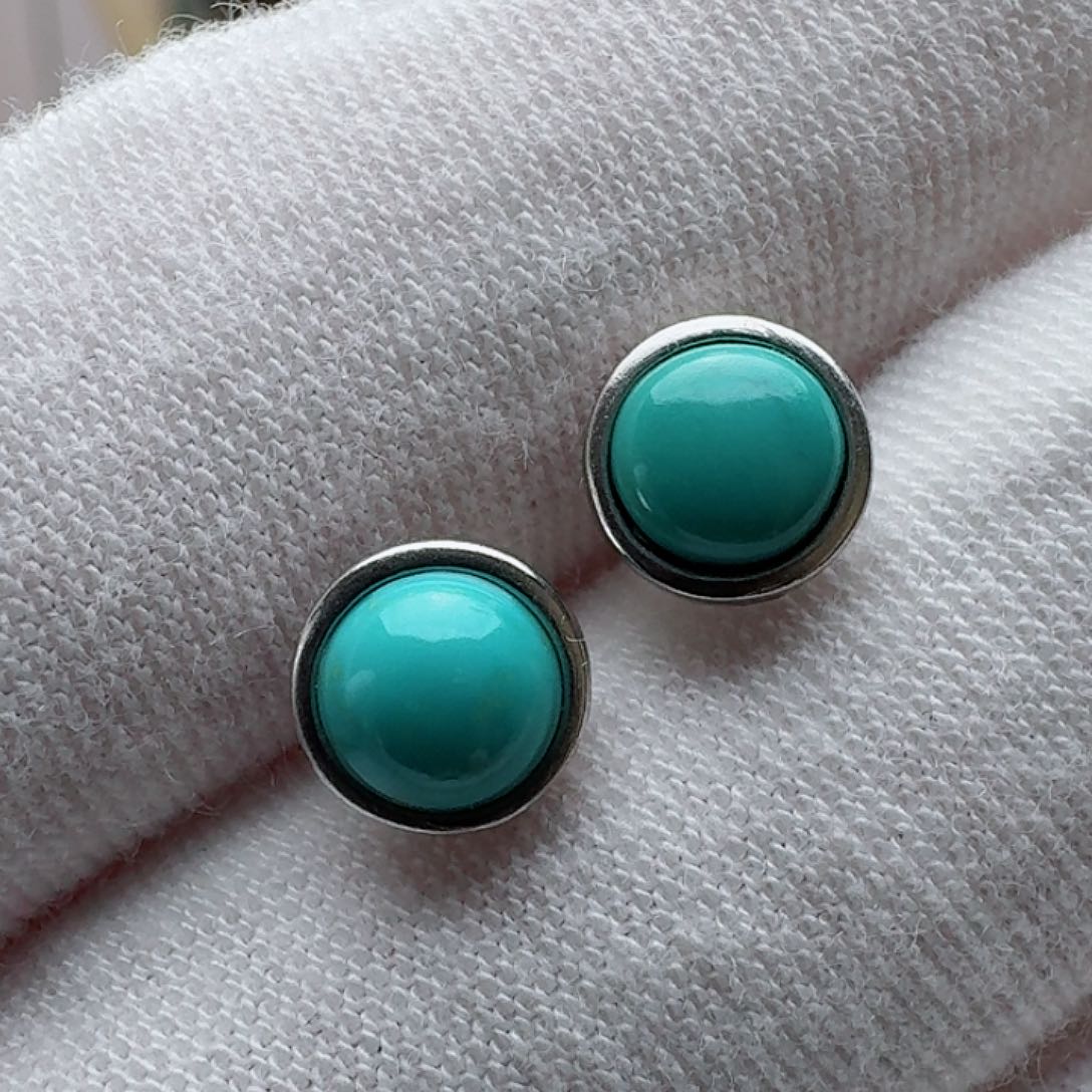 绿松石珠宝奇石银S925镶嵌