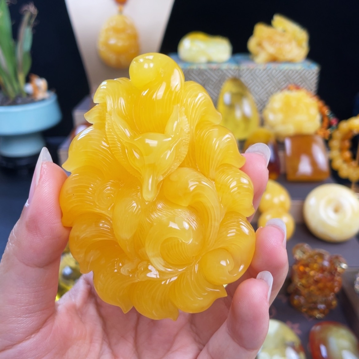 【闪购商品】未镶嵌琥珀珠宝奇石