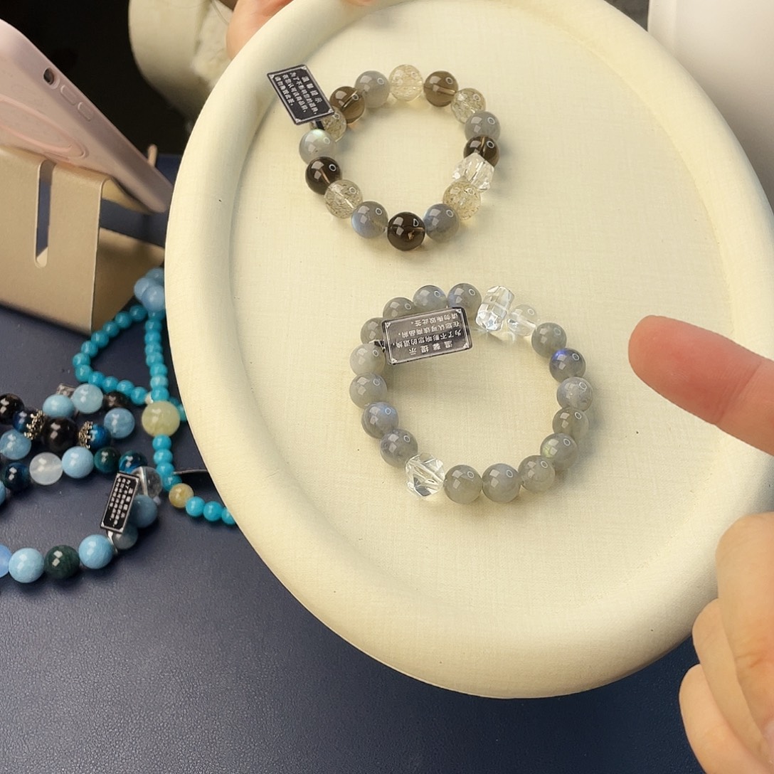 手链银S925镶嵌水晶