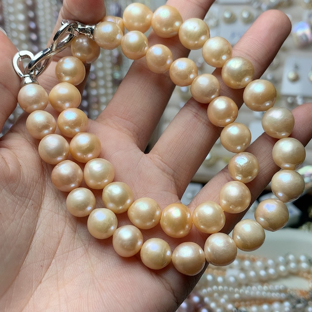 淡水珍珠10-11未镶嵌n92项链