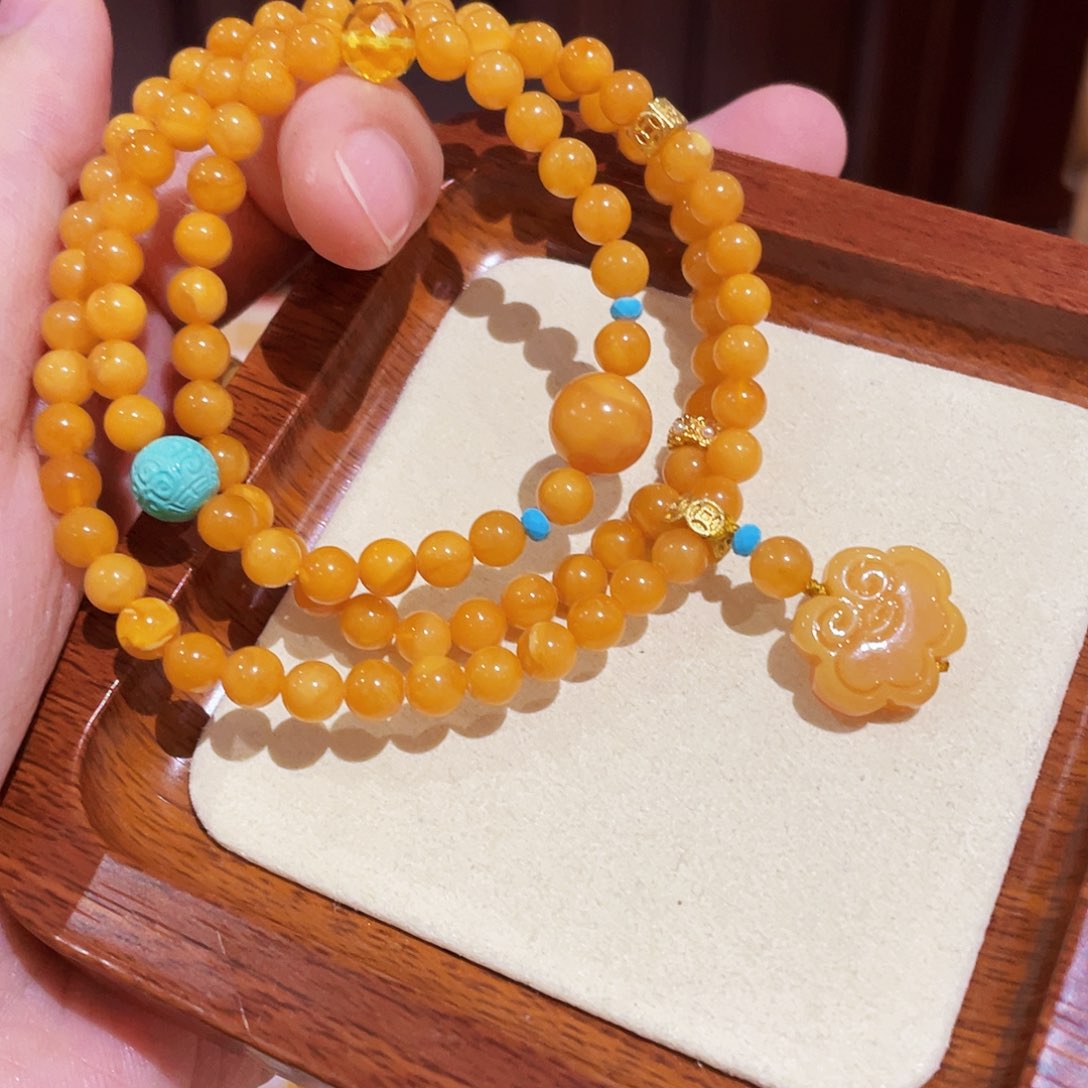 蜜蜡手链未镶嵌手串