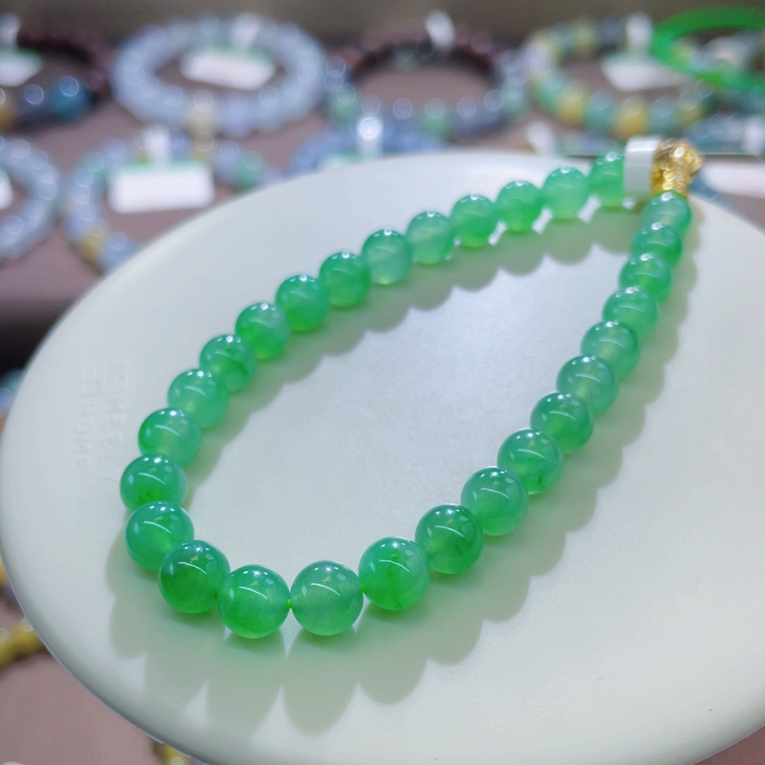 未镶嵌手链翡翠冰阳绿