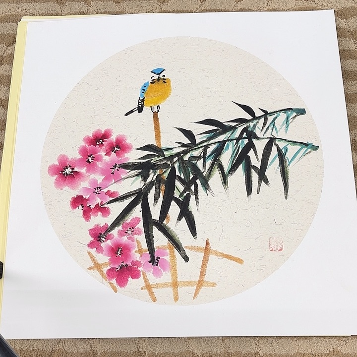 国画花鸟等多种鸟类和50.50