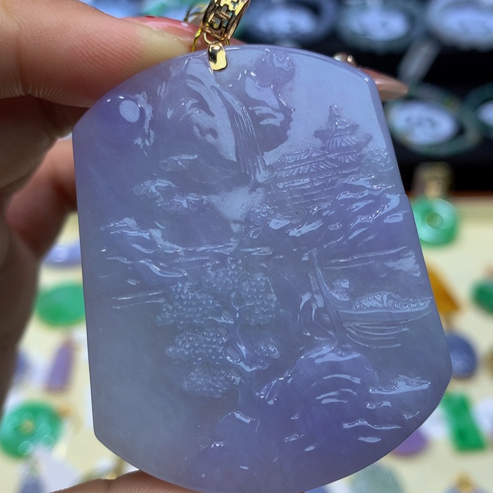 翡翠手链18K金镶嵌翡翠