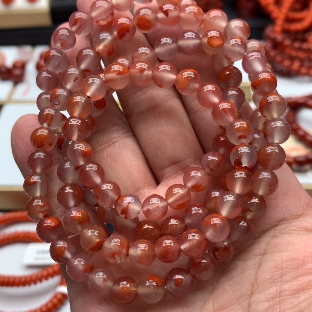 南红玛瑙手链未镶嵌阿*蕾