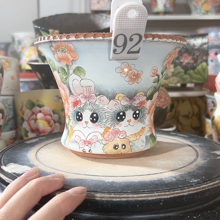 景德镇市昌江区手绘花盆满38包邮