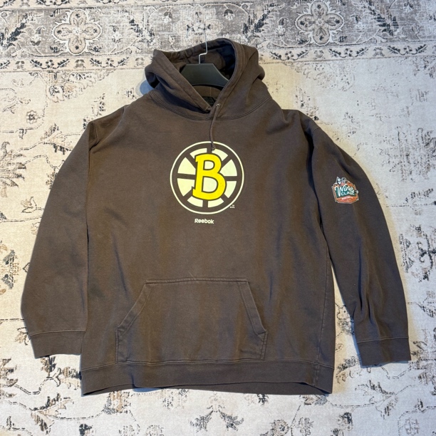 棕色nhl&reebok vintage卫衣