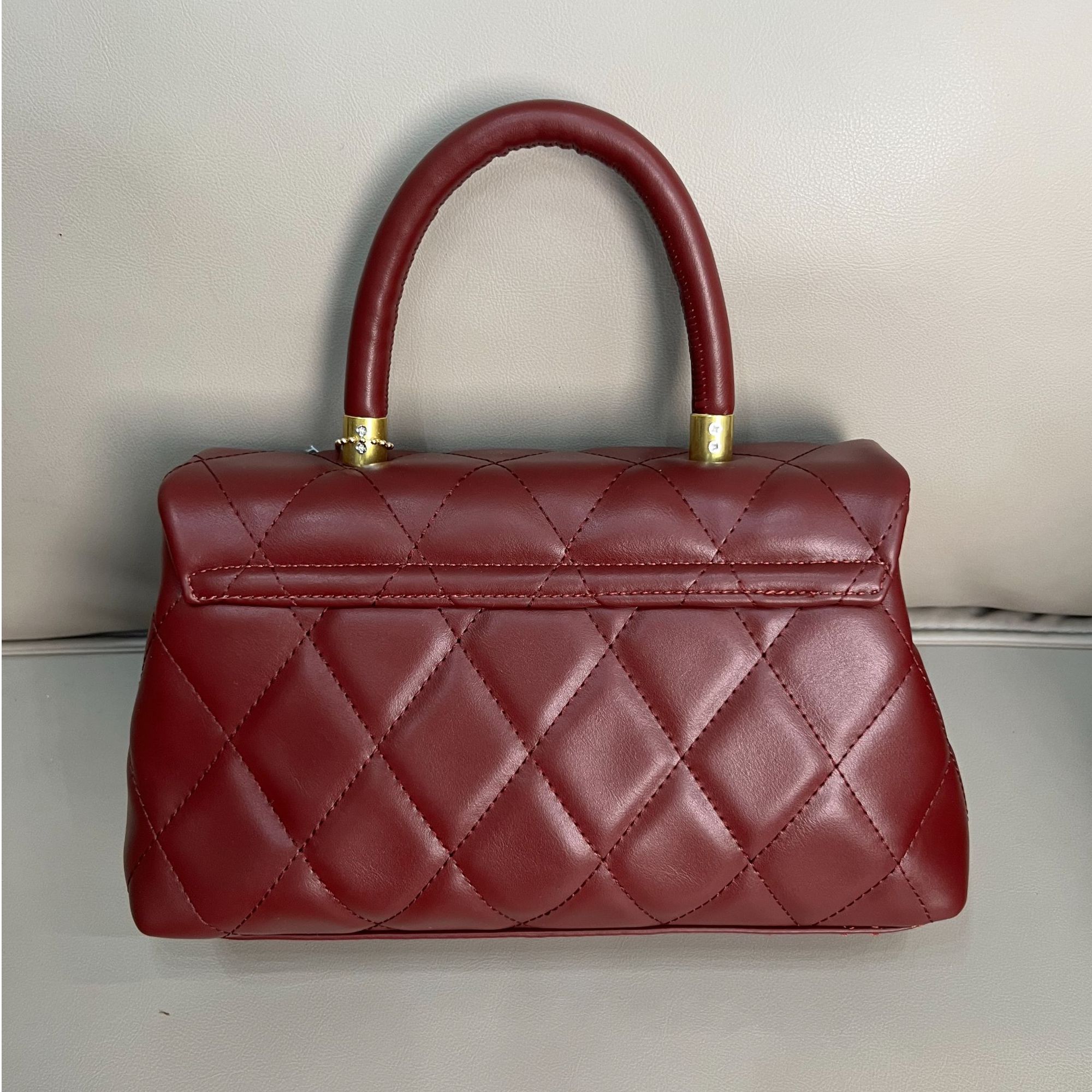 A170  新款真皮时尚通勤休闲百搭经典手提包  红色