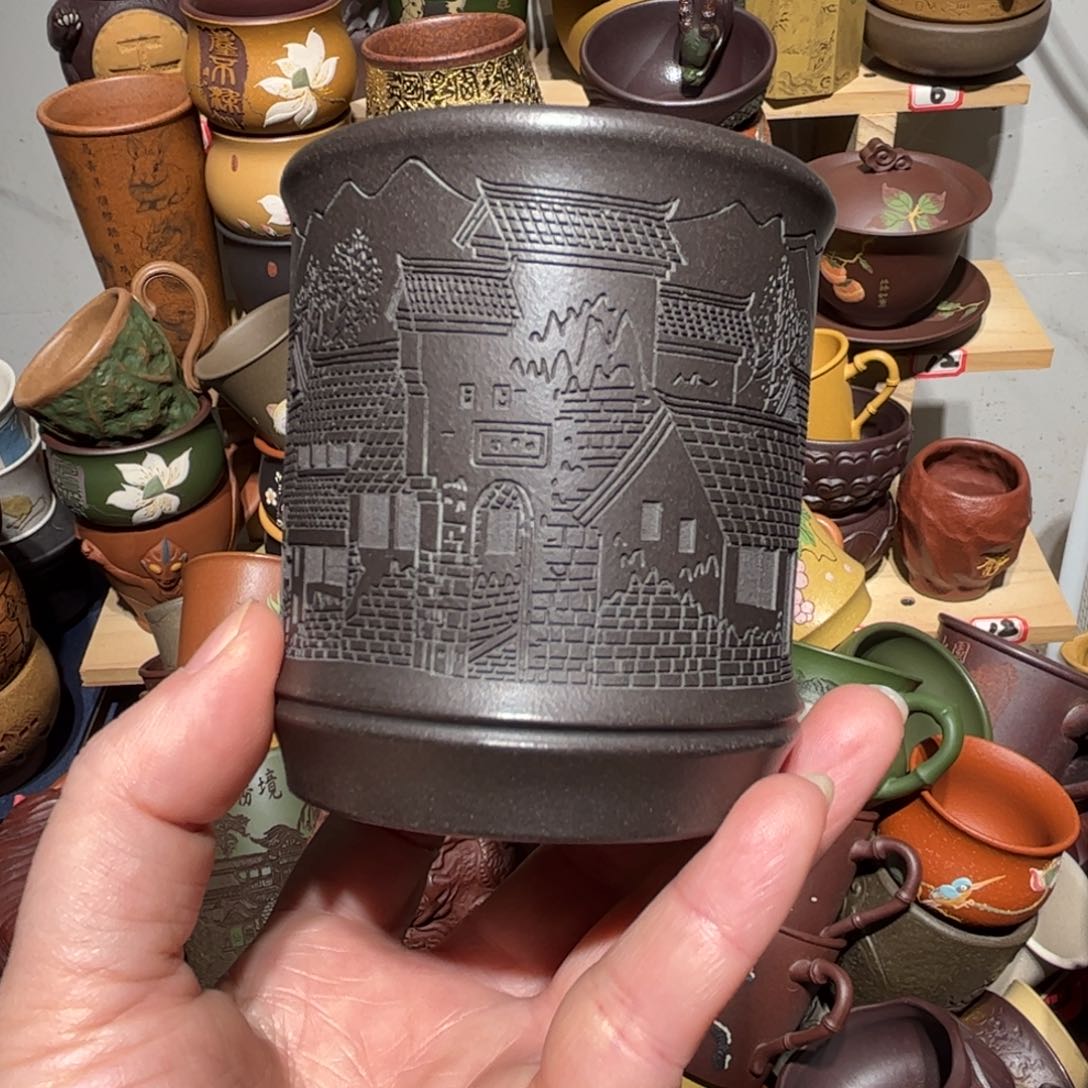 紫砂茶杯宜兴紫砂主人杯