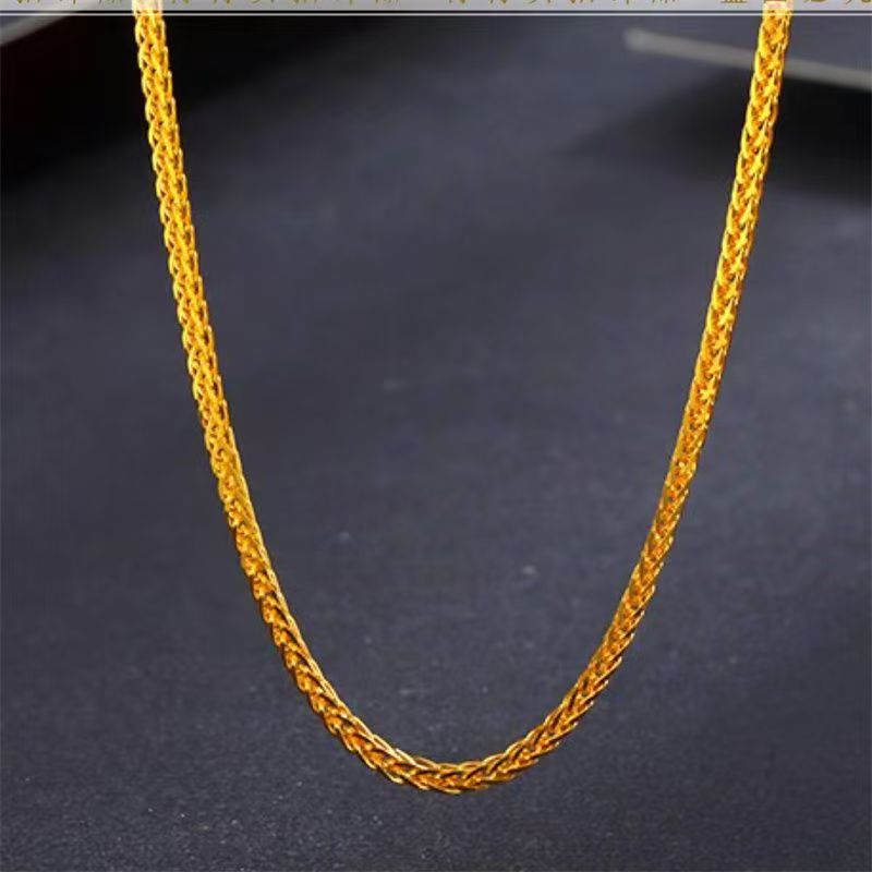 链子足银 黄色肖邦链加厚款