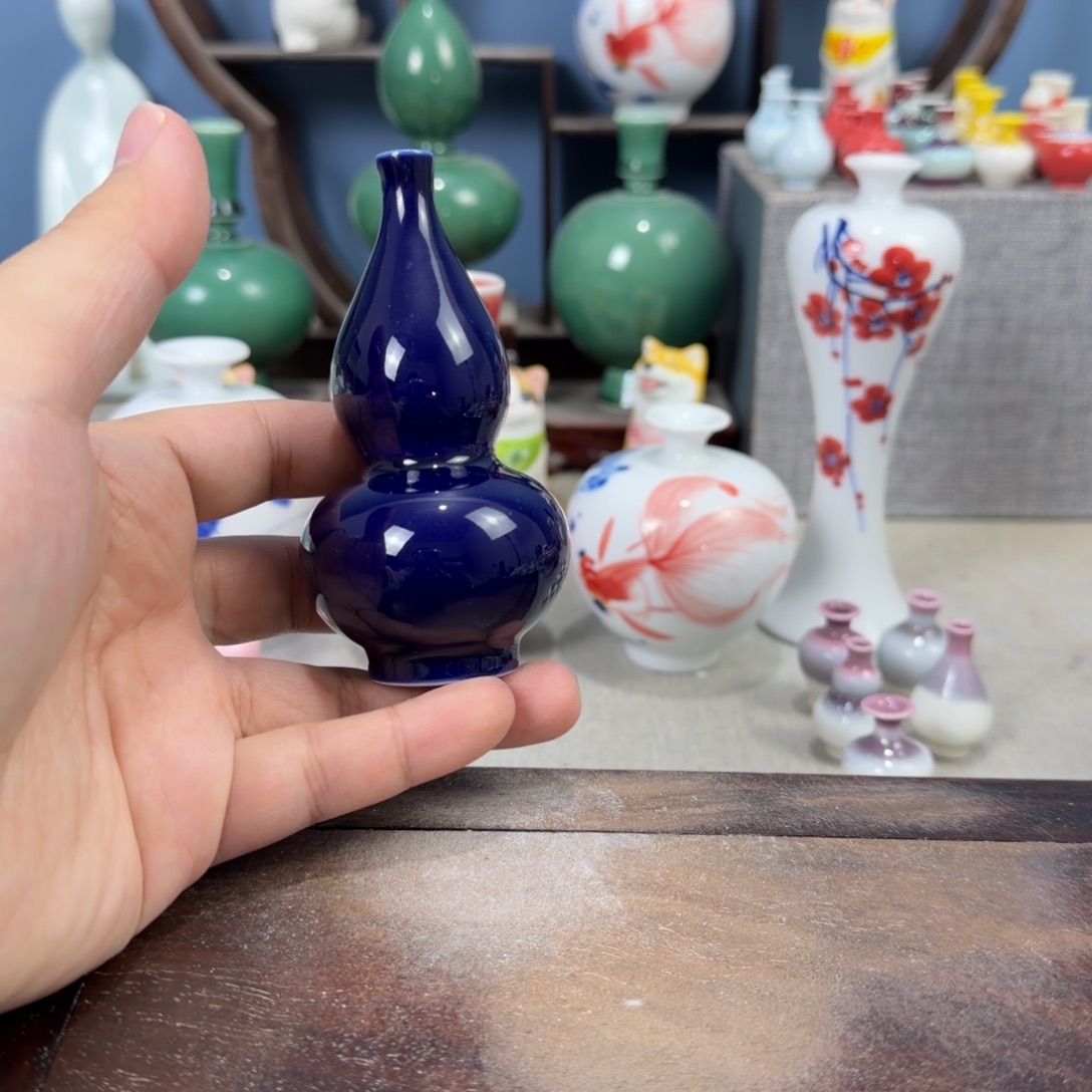 陶瓷手工小花器摆件