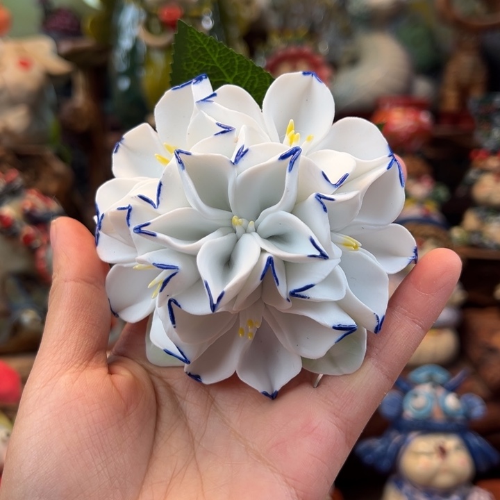 陶摆件小镇青花每日有新品