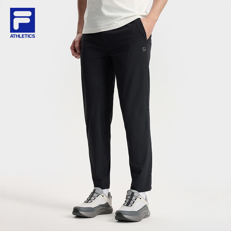 【4D动态版型】Fila/斐乐男裤抗皱薄款速干透气运动长裤A11M531801F