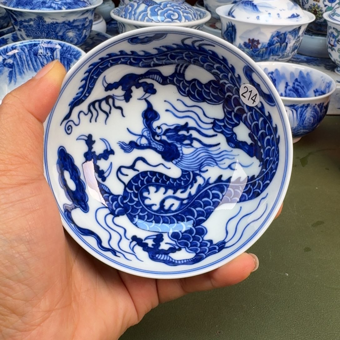 陶景德镇纯手绘茶具圆圆214