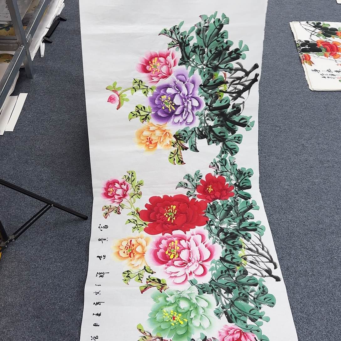 国画作品小姐姐放漏中