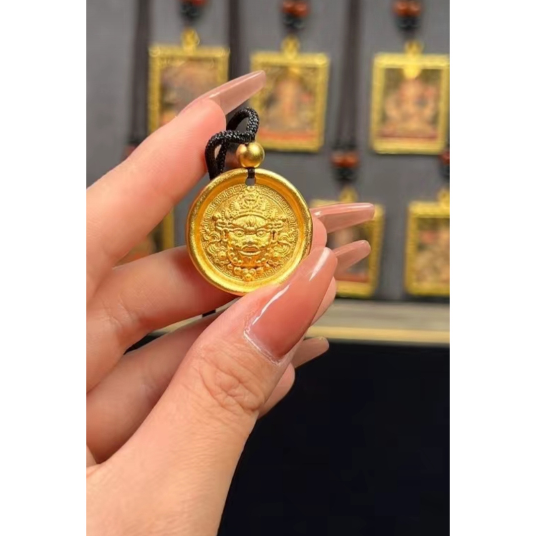 铜合金吊坠 黄财神吊坠