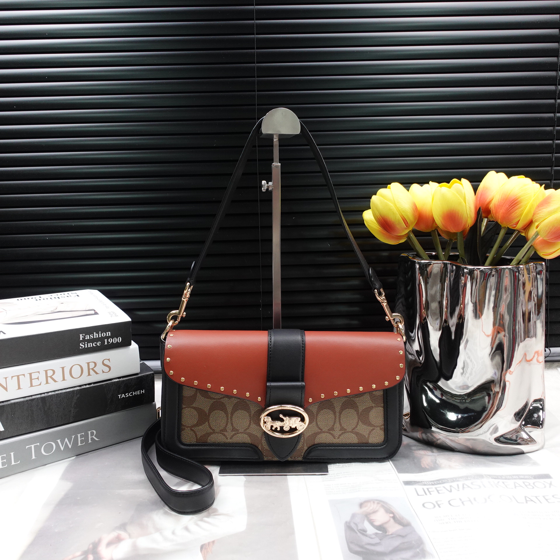 95新 COACH/蔻驰 单肩包/T10291748