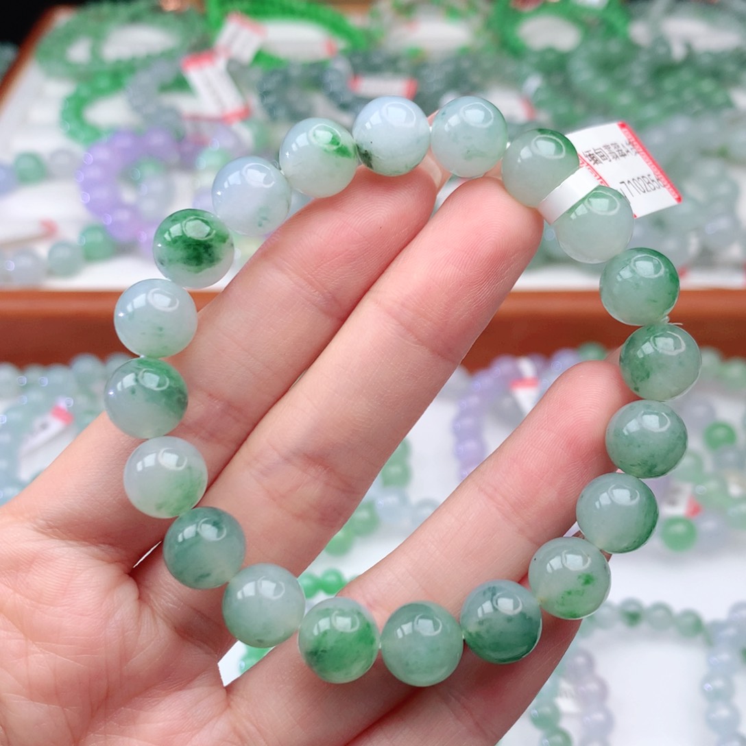 翡翠手链未镶嵌翡翠10mm