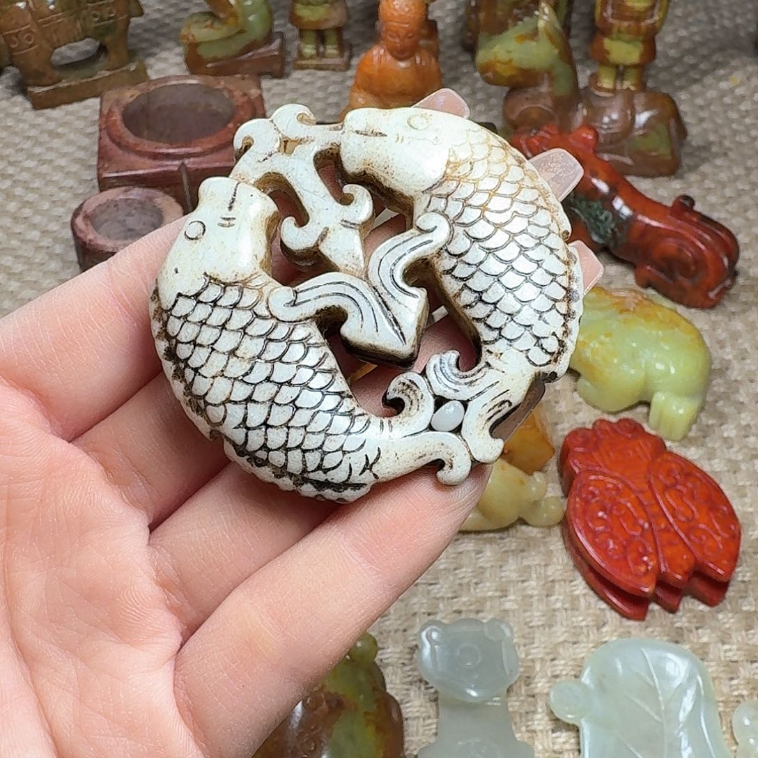 白玉菩提吊坠挂件