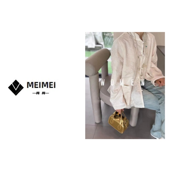 XMM.《盘扣刺绣外套》春季新款欧货时尚复古休闲新中式外套-86776