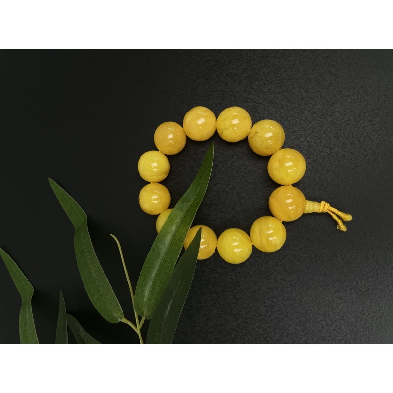 C-088黄色手串（无礼盒）