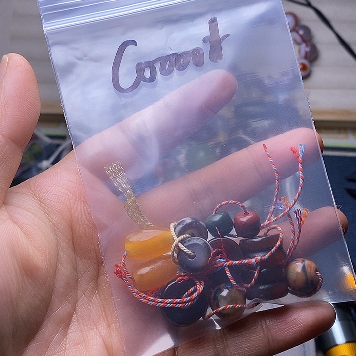 C***l玛瑙/玉髓合金颈饰