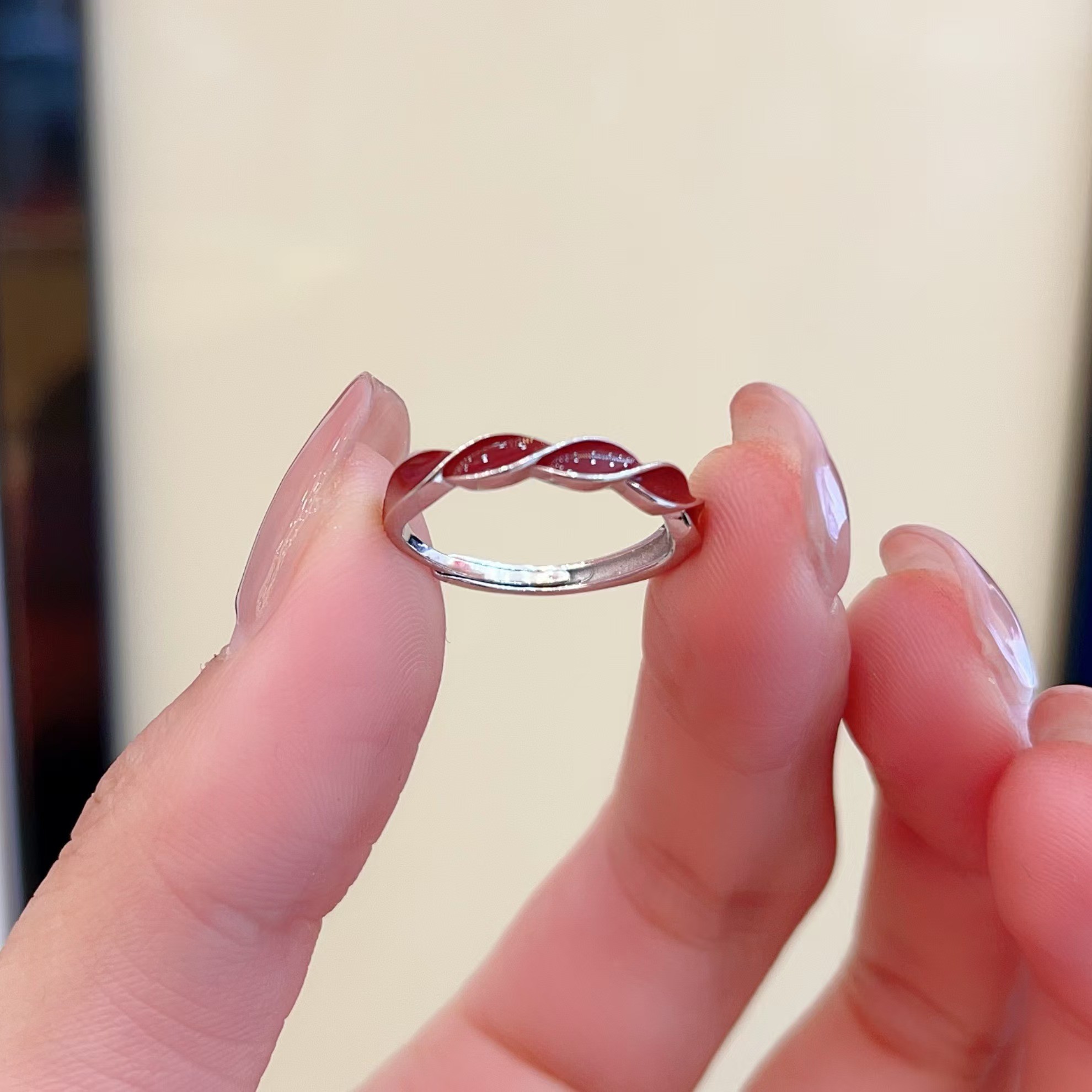 925银戒指 S925银戒指 时尚精致搭配戒指