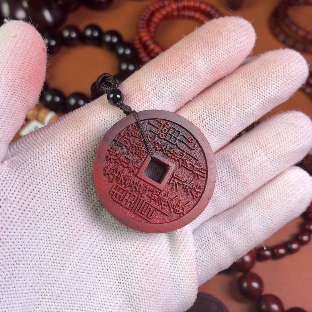 月***居小叶紫檀手串/手链山鬼牌