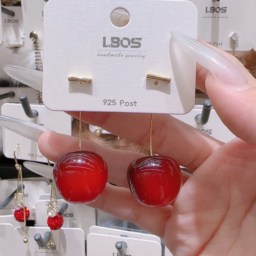 锆石铜合金925银耳环