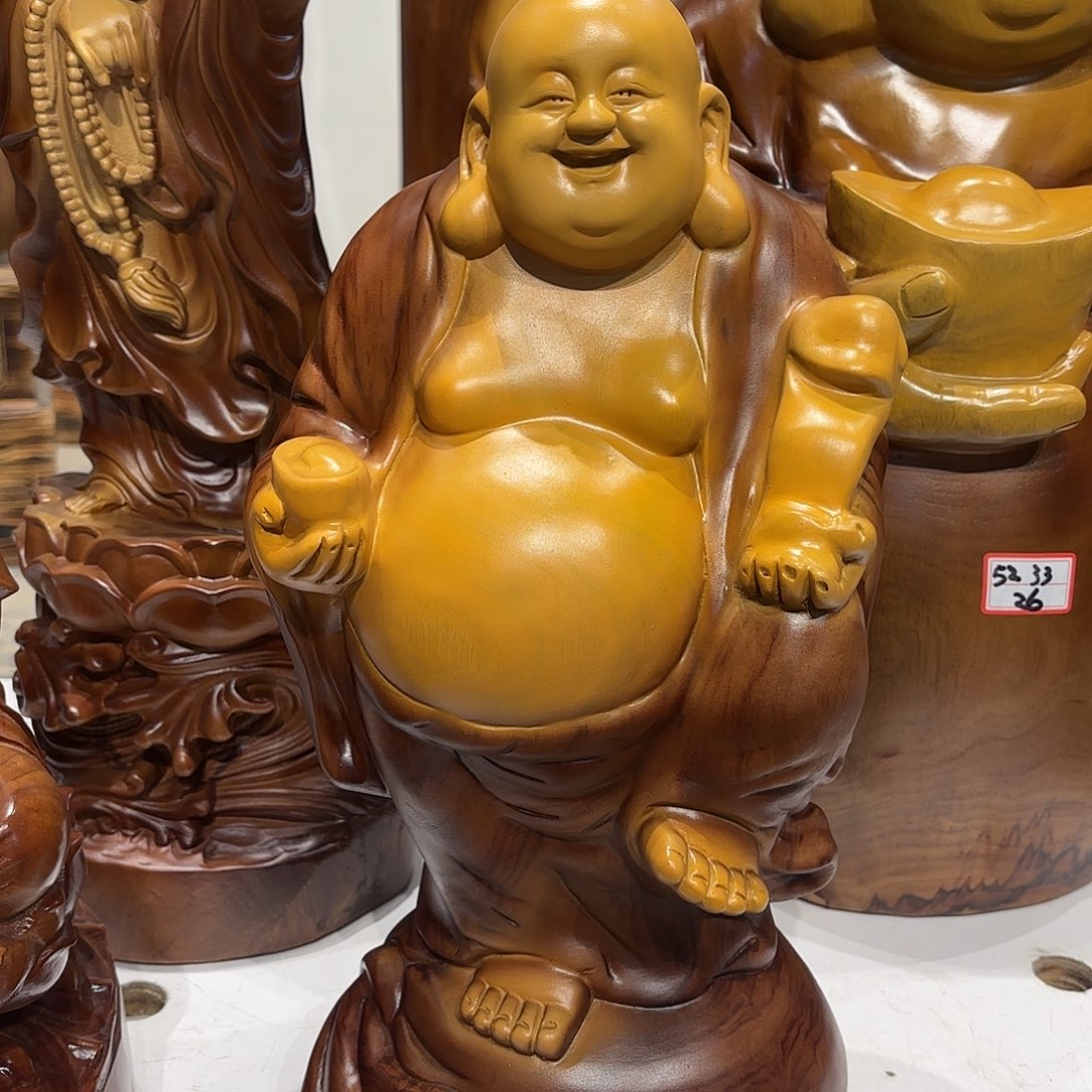 大***简香樟木香樟木雕刻人物摆件