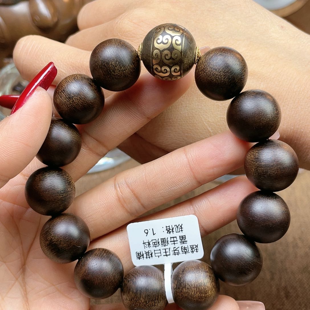 沉香手串明****6越南芽庄白棋楠