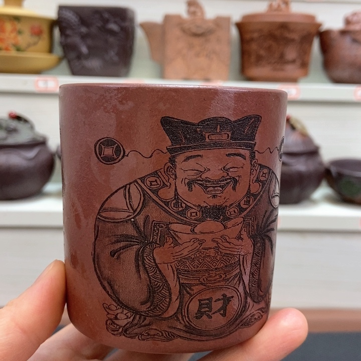 宜兴原矿紫砂主人杯